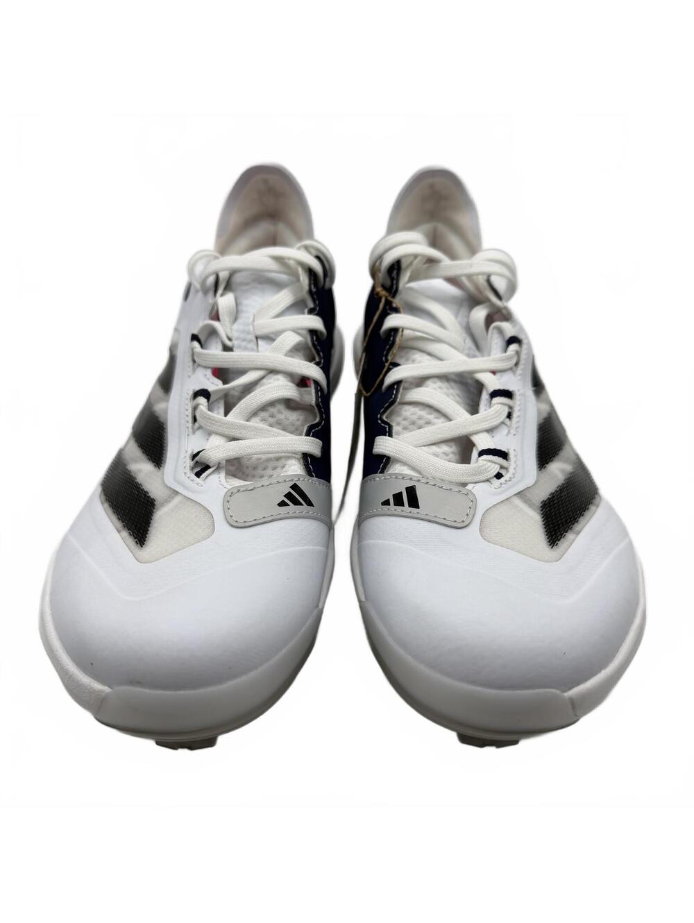 Adidas Adizero Impact TPU Baseball Cleats White Navy Blue IH3461 Men’s Size 8.5 - Picture 3 of 10